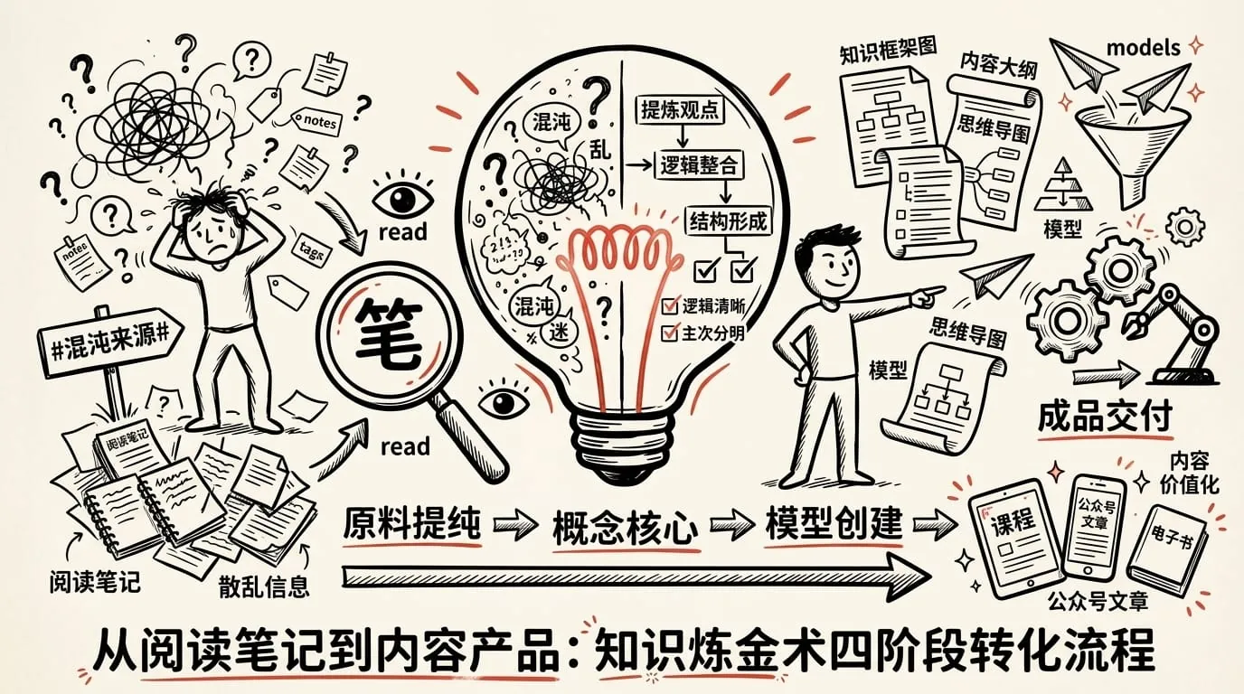 知识炼金术：内容创作者与教育者的知识萃取工作流