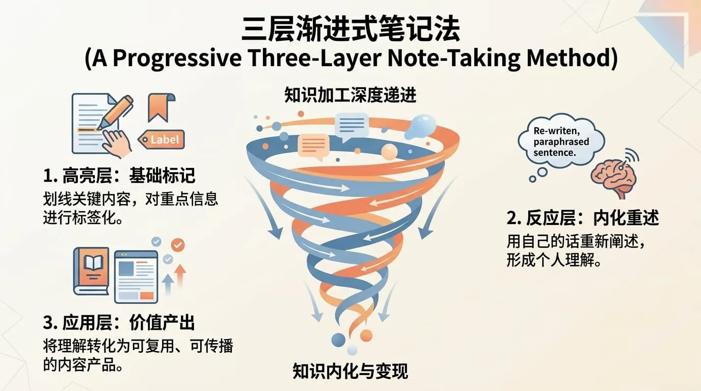 三层渐进式笔记法